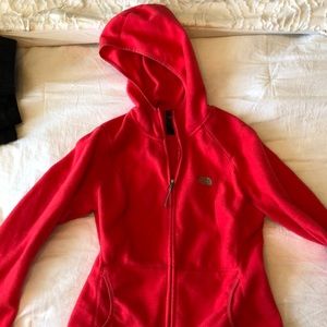 Pink fleece north face